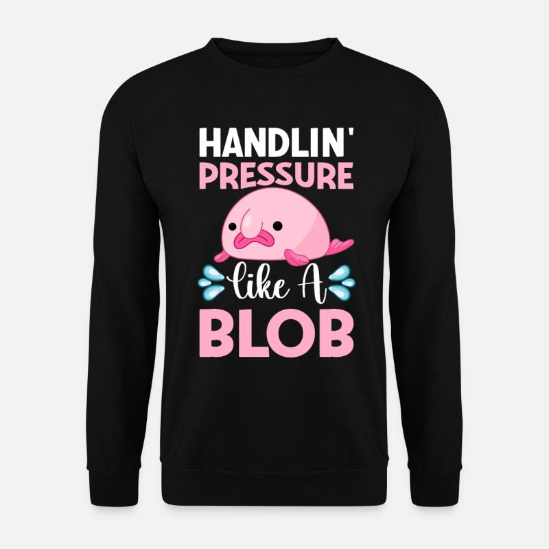 Funny Blobfish Sea Creature - Unisex Sweatshirt - black