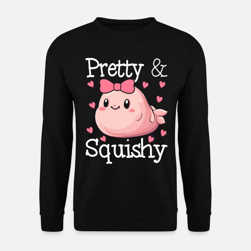 Lustiger Blobfisch Meerestier - Unisex Pullover - Schwarz