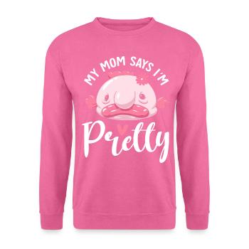 Lustiger Blobfisch Meerestier - Unisex Pullover - Pink - Vorne