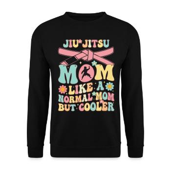 BJJ for Women - Unisex Sweatshirt - black - Front - Alina (178cm) & Michal (187cm)