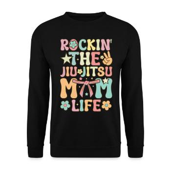 BJJ Martial Arts for Women - Unisex Sweatshirt - black - Front - Alina (178cm) & Michal (187cm)