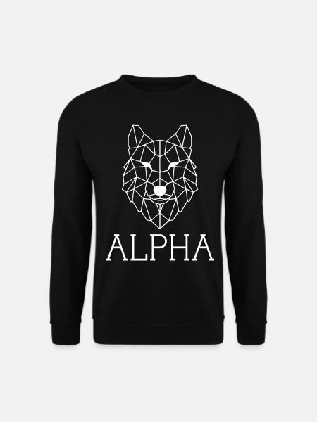 Männer Wolf - Unisex Pullover - Schwarz