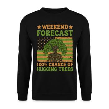Protecteur d’arbre - Sweat-shirt Unisexe - noir - Devant - Alina (178cm) & Michal (187cm)