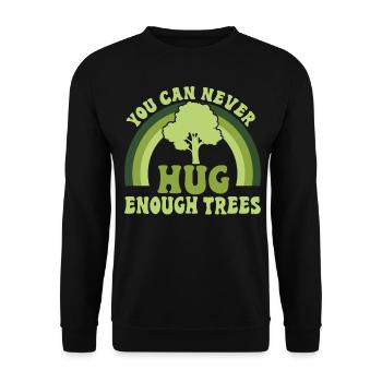 Tree conservationists and environmentalists - Unisex Sweatshirt - black - Front - Alina (178cm) & Michal (187cm)