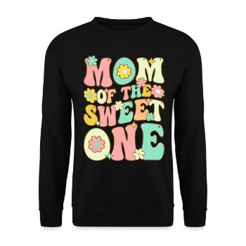 Amateur de crème glacée 1 an d’anniversaire - Sweat-shirt Unisexe - noir - Devant - Alina (178cm) & Michal (187cm)