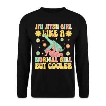 BJJ Martial Arts for Women - Unisex Sweatshirt - black - Front - Alina (178cm) & Michal (187cm)
