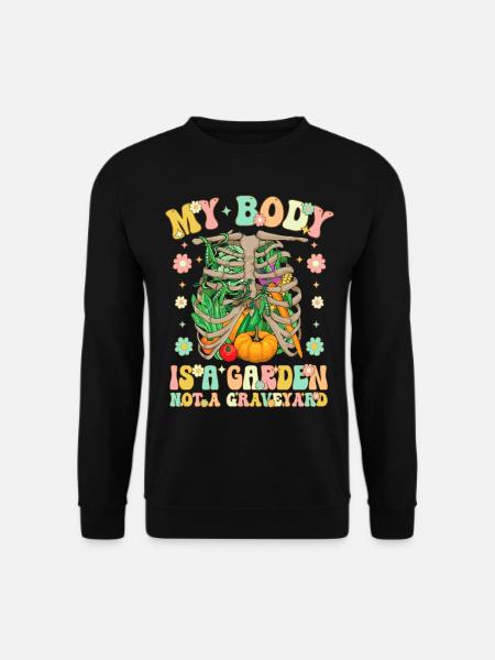 Groovy Vegan Plant-Based Diet - Unisex Sweatshirt - black