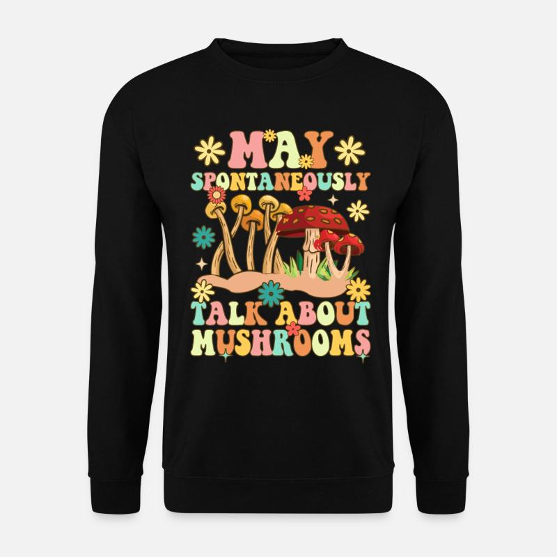Groovy Mushroom Hunt - Unisex Sweatshirt - black