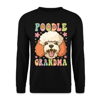 Groovy Hundeliebhaberin - Unisex Pullover - Schwarz - Vorne - Alina (178cm) & Michal (187cm)