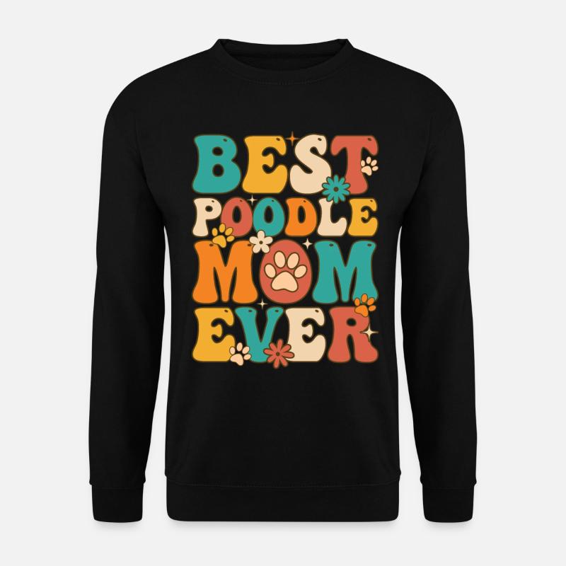 Groovy Hundeliebhaberin Hundemutter - Unisex Pullover - Schwarz