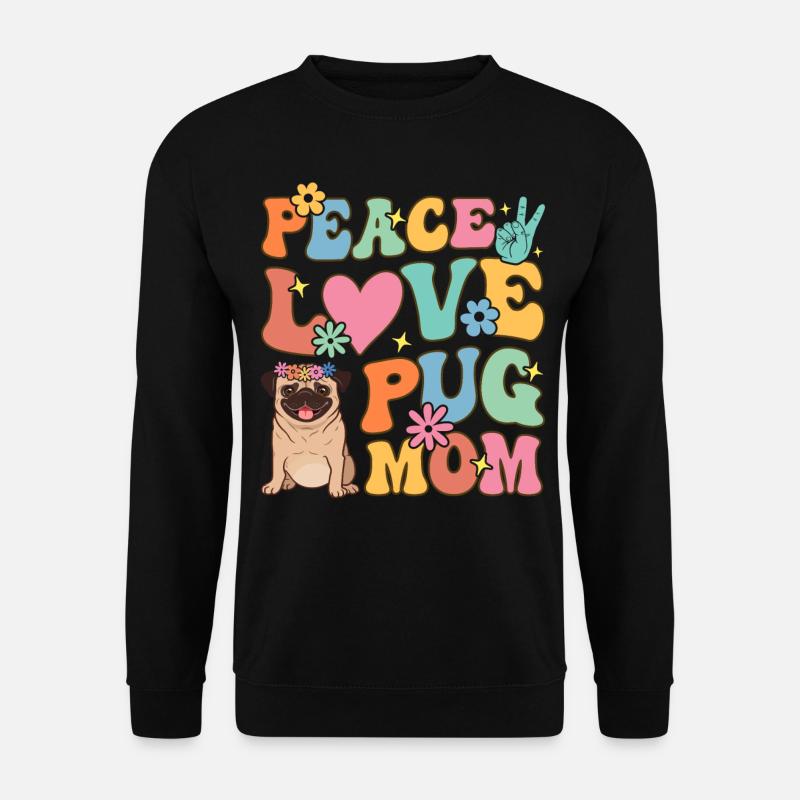 Groovy Hundeliebhaberin - Unisex Pullover - Schwarz