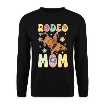 Groovy Western Country Bull Rider - Sweat-shirt Unisexe - noir - Devant - Alina (178cm) & Michal (187cm)