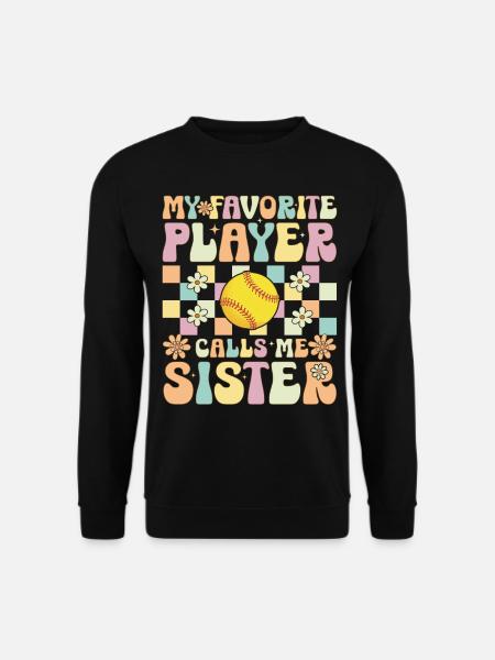 Softball Sister - Unisex Sweatshirt - black