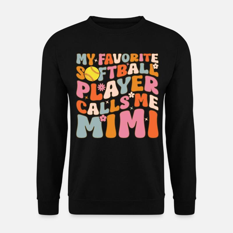 Softball-Oma - Unisex Pullover - Schwarz