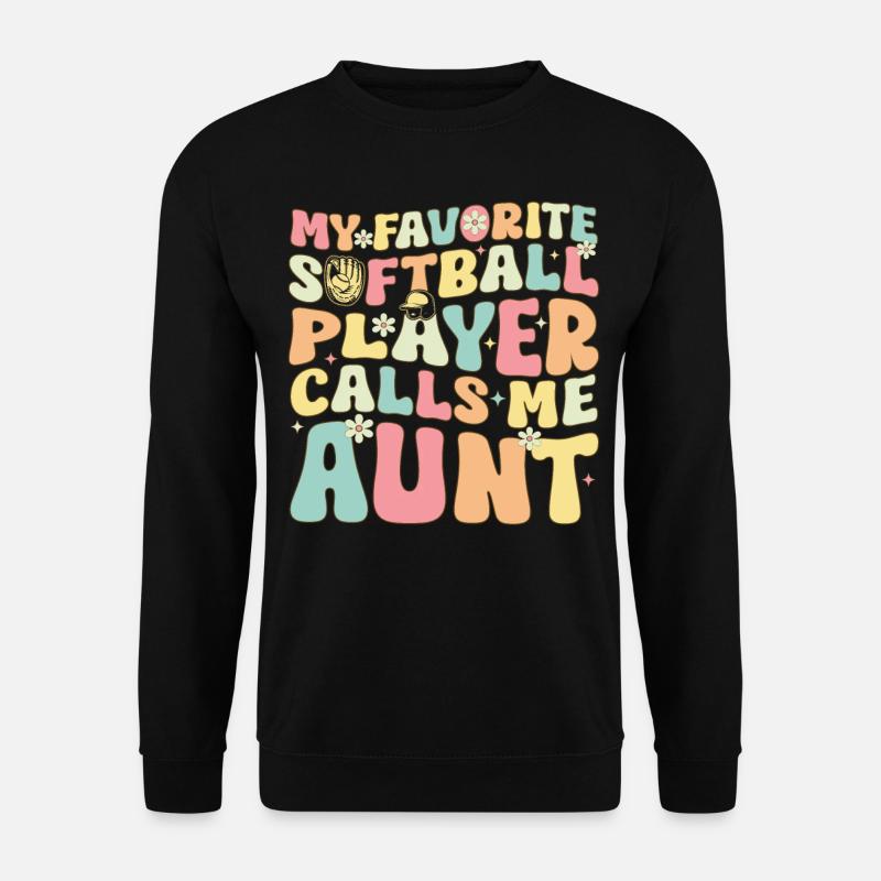 Softball Tante - Unisex Pullover - Schwarz