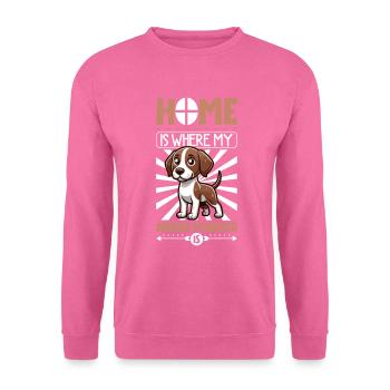 Zuhause - Braque de l'Ariège - Unisex Pullover - Pink - Vorne