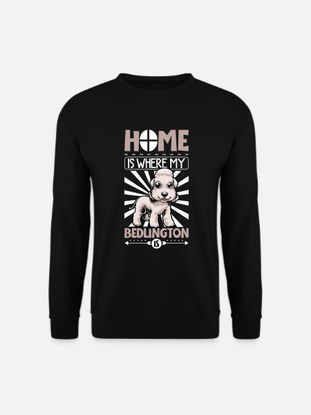 Home - Bedlington Terrier - Unisex Sweatshirt - black