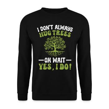 Tree conservationists and environmentalists - Unisex Sweatshirt - black - Front - Alina (178cm) & Michal (187cm)