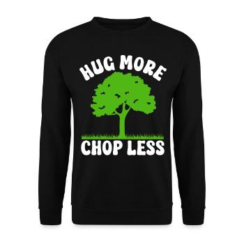 Tree conservationists and environmentalists - Unisex Sweatshirt - black - Front - Alina (178cm) & Michal (187cm)