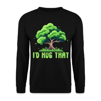 Tree conservationists and environmentalists - Unisex Sweatshirt - black - Front - Alina (178cm) & Michal (187cm)