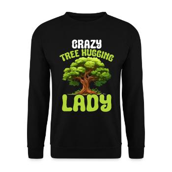 Environmentalist and tree conservationist - Unisex Sweatshirt - black - Front - Alina (178cm) & Michal (187cm)