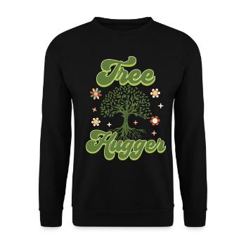 Environmentalist, Nature Lover - Unisex Sweatshirt - black - Front - Alina (178cm) & Michal (187cm)