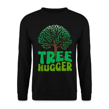 Environmentalists, nature lovers - Unisex Sweatshirt - black - Front - Alina (178cm) & Michal (187cm)