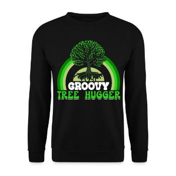 Environmentalist, Nature Lover - Unisex Sweatshirt - black - Front - Alina (178cm) & Michal (187cm)