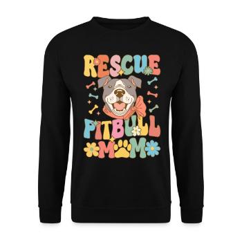 Groovy Hundeliebhaberin - Unisex Pullover - Schwarz - Vorne - Alina (178cm) & Michal (187cm)