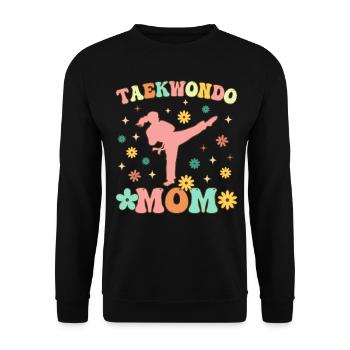 Groovy Karate Female - Unisex Sweatshirt - black - Front - Alina (178cm) & Michal (187cm)