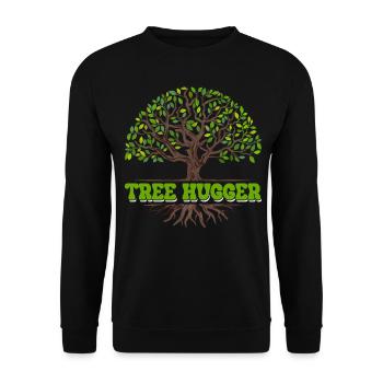 Environmentalist, Nature Lover - Unisex Sweatshirt - black - Front - Alina (178cm) & Michal (187cm)