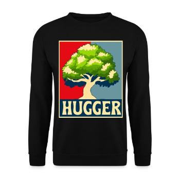 Environmentalist, Nature Lover - Unisex Sweatshirt - black - Front - Alina (178cm) & Michal (187cm)