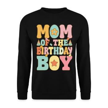 Monster Truck Lover Birthday Party - Unisex Sweatshirt - black - Front - Alina (178cm) & Michal (187cm)