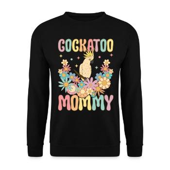 Cacatoès Maman Perroquet Maman Perroquet Oiseau Femme - Sweat-shirt Unisexe - noir - Devant - Alina (178cm) & Michal (187cm)