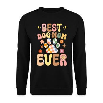 Groovy Maman Pékinoise - Sweat-shirt Unisexe - noir - Devant - Alina (178cm) & Michal (187cm)