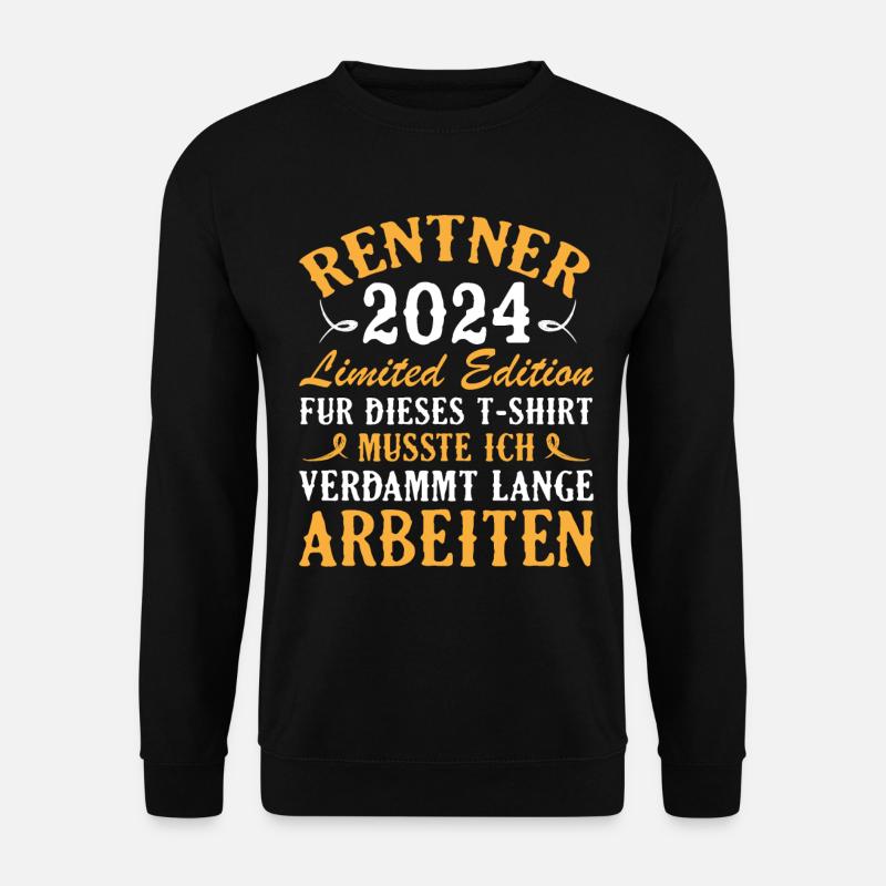 Ruhestand 2024 - Rente Geschenk lustig mit Spruch - Unisex Pullover - Schwarz