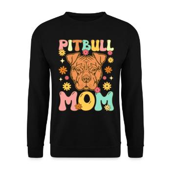 Groovy Hundeliebhaberin - Unisex Pullover - Schwarz - Vorne - Alina (178cm) & Michal (187cm)