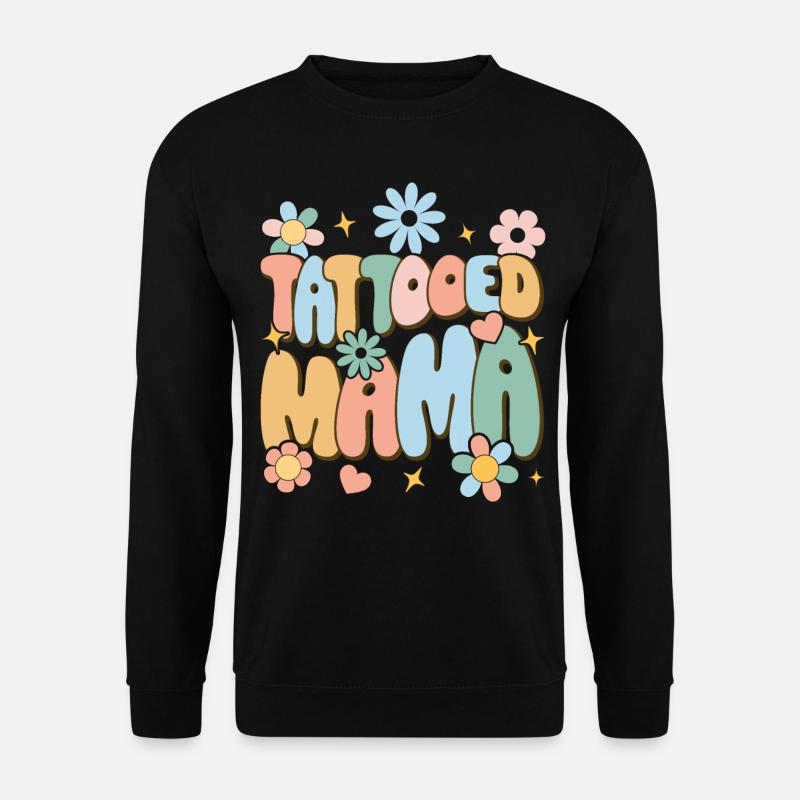 Tattoos Tattoos Inked Mom - Unisex Sweatshirt - black