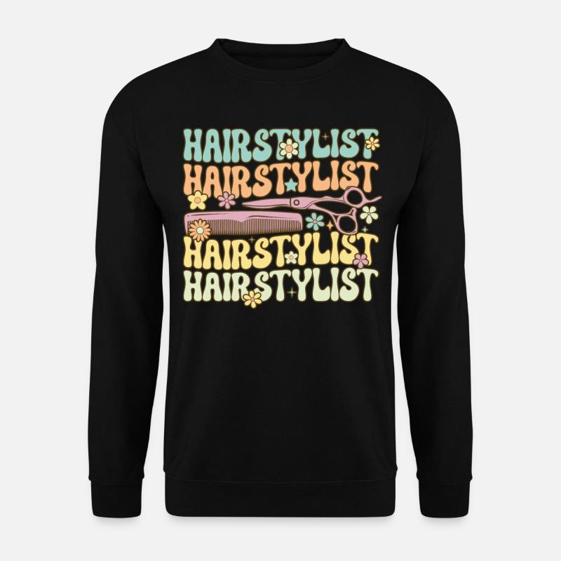 Groovy Friseur - Unisex Pullover - Schwarz