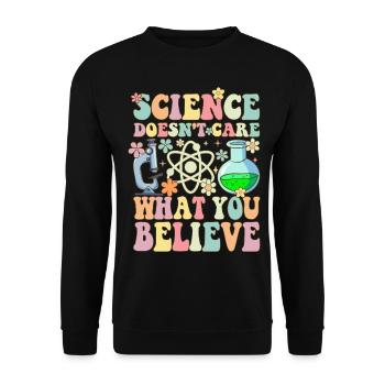 Professeur de sciences groovy - Sweat-shirt Unisexe - noir - Devant - Alina (178cm) & Michal (187cm)