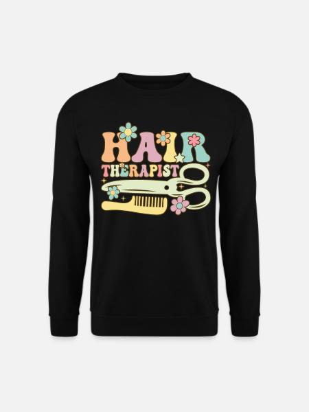 Groovy Hairstylist Friseurin - Unisex Pullover - Schwarz