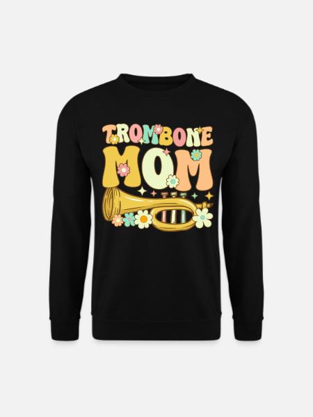 Groovy trombone player jazz music - Unisex Sweatshirt - black