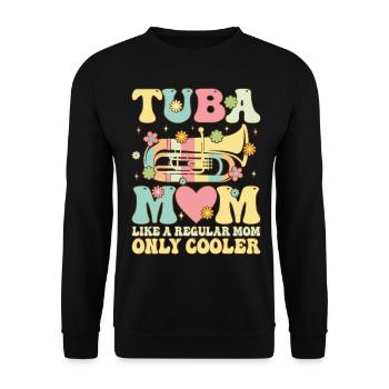 Joueurs de tuba groovy - Sweat-shirt Unisexe - noir - Devant - Alina (178cm) & Michal (187cm)