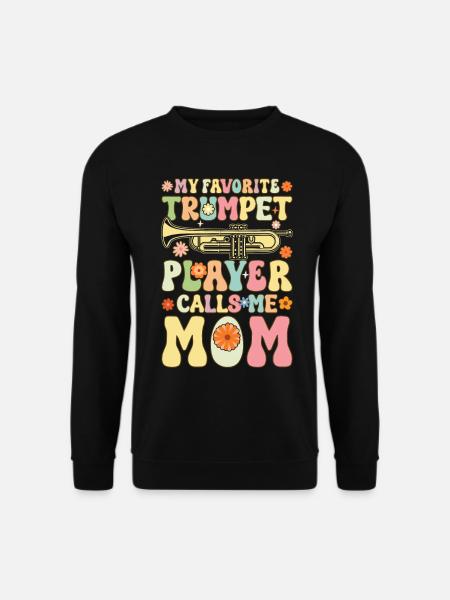 Weibliche Trompeter-Mutter - Unisex Pullover - Schwarz