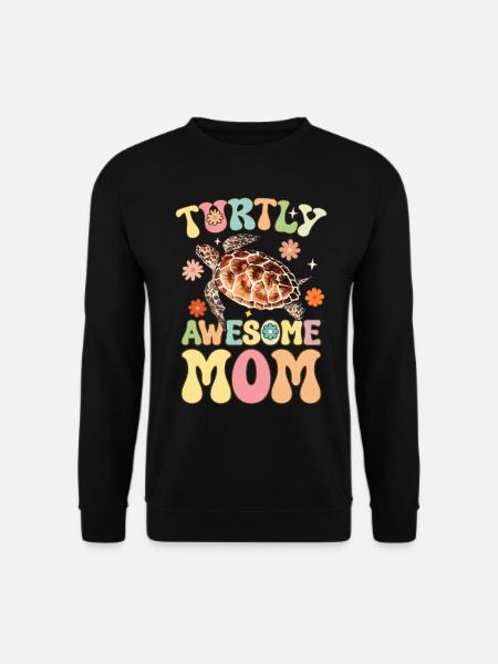 Groovy Turtle Lover Mom - Unisex Sweatshirt - black