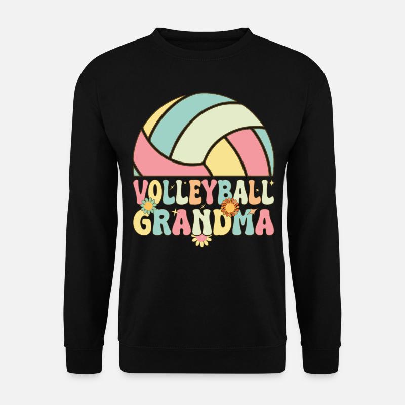 Groovy Volleyballspielerin - Unisex Pullover - Schwarz