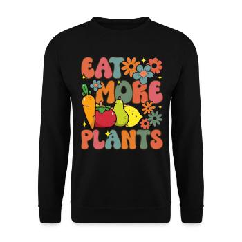 Groovy Régime à base de plantes Véganisme végétalien - Sweat-shirt Unisexe - noir - Devant - Alina (178cm) & Michal (187cm)