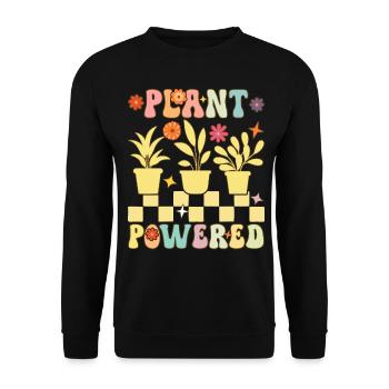 Groovy Pflanzenbasierte Ernährung Vegan Veganismus - Unisex Pullover - Schwarz - Vorne - Alina (178cm) & Michal (187cm)