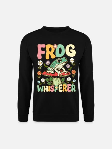 Groovy Frog Lovers - Unisex Sweatshirt - black