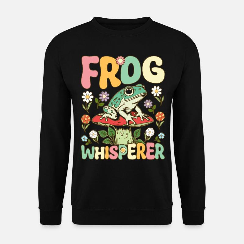 Groovy Frog Lovers - Unisex Sweatshirt - black